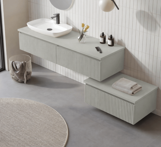 Orka Lentia 160 cm Mat Kaşmir Banyo Dolabı Alt Modül Ve Lavabo, 5008214 - 4