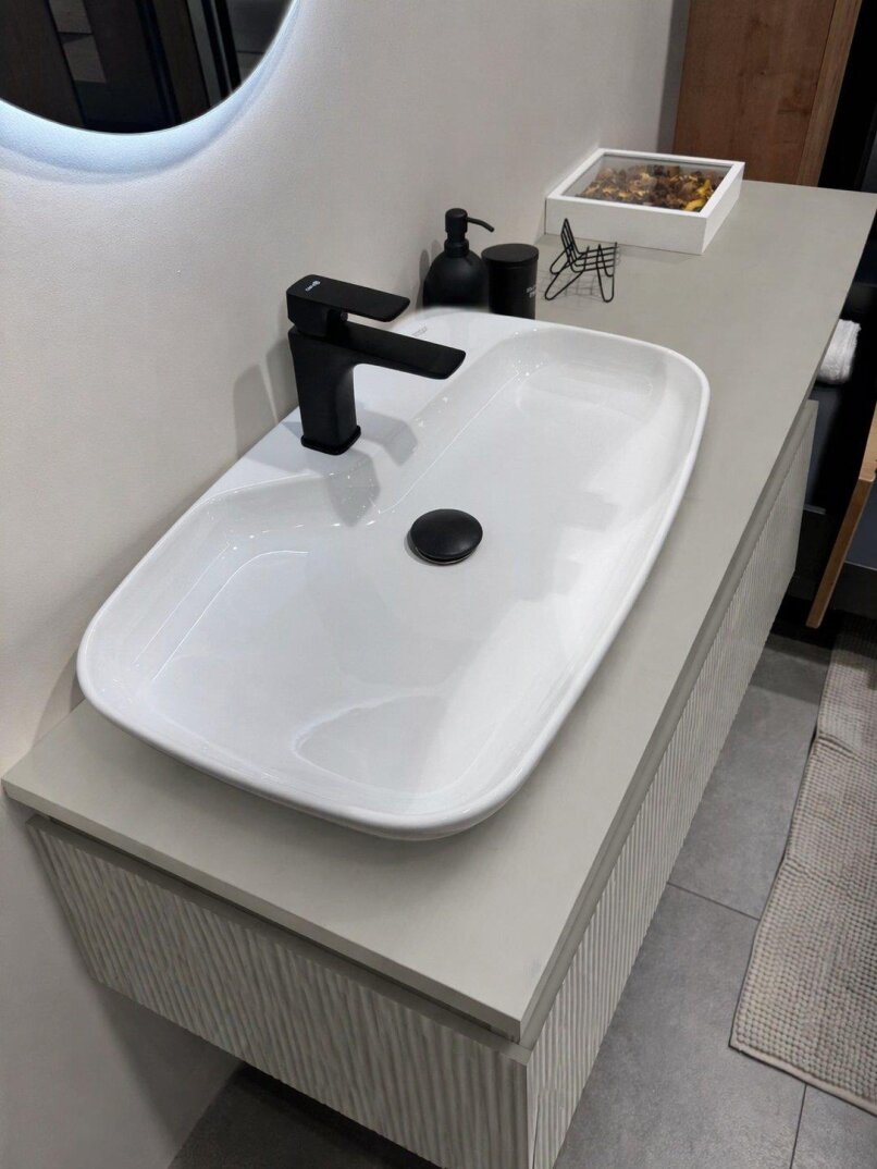 Orka Lentia 160 cm Mat Kaşmir Banyo Dolabı Alt Modül Ve Lavabo, 5008214 - 10
