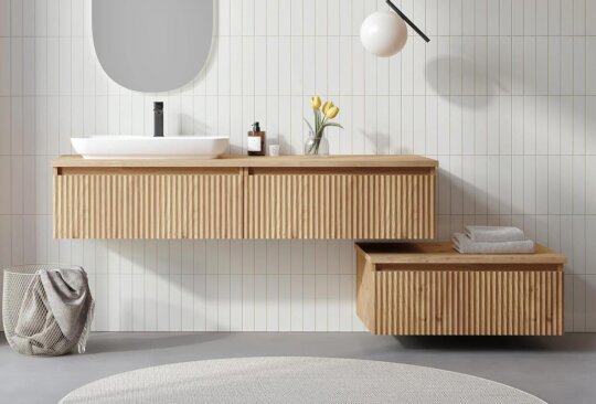 Orka Lentia 160 cm Meşe Banyo Dolabı Alt Modül Ve Lavabo, 5008215 