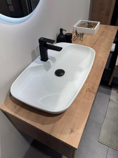 Orka Lentia 160 cm Meşe Banyo Dolabı Alt Modül Ve Lavabo, 5008215 - 8