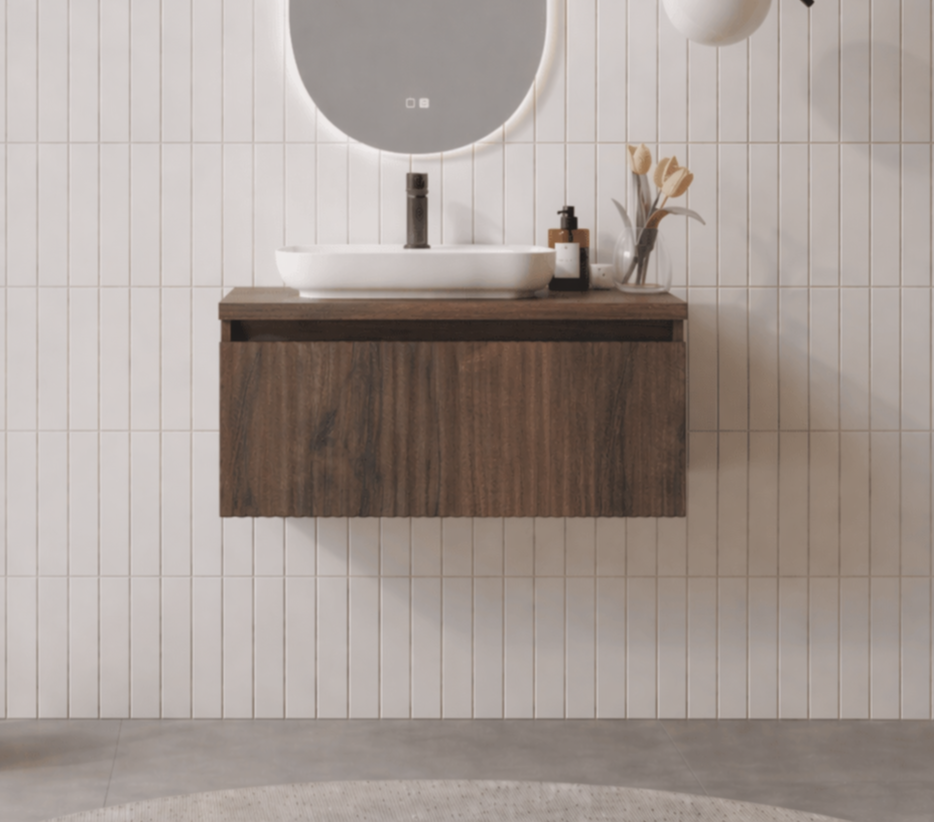 Orka Lentia 80 cm Ceviz Banyo Dolabı Alt Modül Ve Lavabo, 5007085 - 1