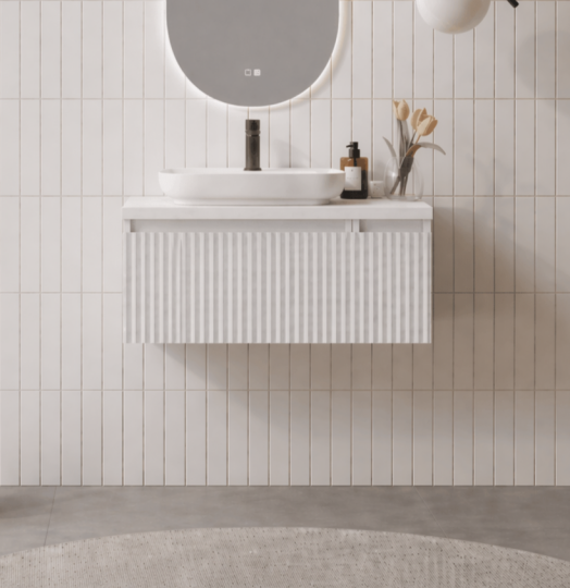 Orka Lentia 80 cm Mat Beyaz Banyo Dolabı Alt Modül Ve Lavabo, 5007081 