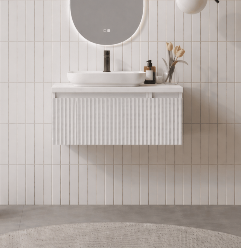 Orka Lentia 80 cm Mat Beyaz Banyo Dolabı Alt Modül Ve Lavabo, 5007081 - 1