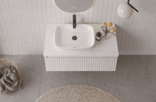 Orka Lentia 80 cm Mat Beyaz Banyo Dolabı Alt Modül Ve Lavabo, 5007081 - 3