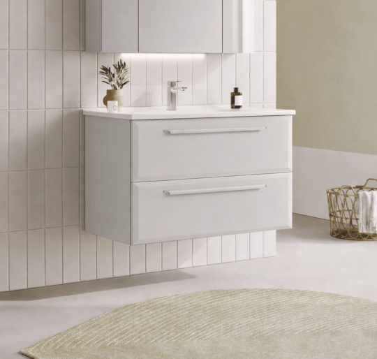 Orka Nuvola 100 cm Parlak Lake Kaşmir Banyo Dolabı Alt Modül ve Lavabo, 5001665 - 4