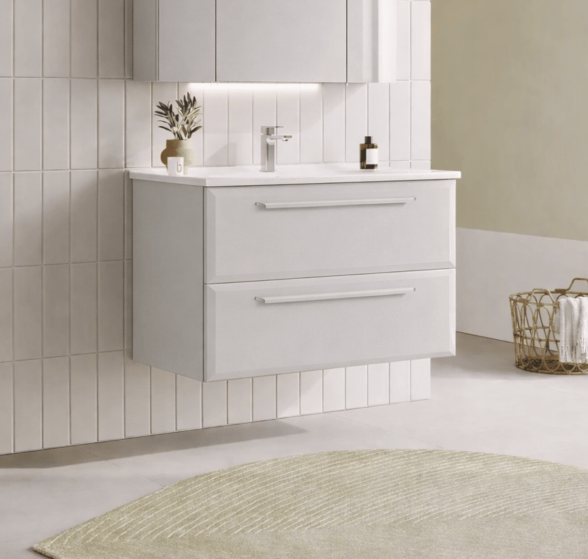 Orka Nuvola 100 cm Parlak Lake Kaşmir Banyo Dolabı Alt Modül ve Lavabo, 5001665 - 4