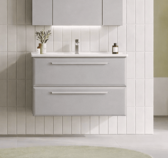 Orka Nuvola 100 cm Parlak Lake Kaşmir Banyo Dolabı Alt Modül ve Lavabo, 5001665 - 5