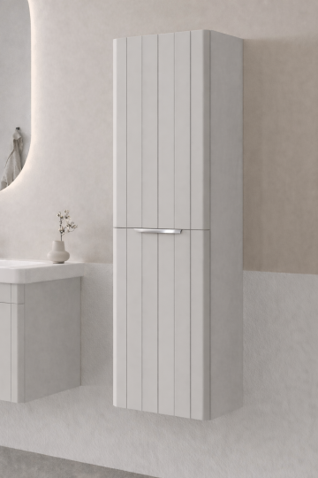 Orka Procıda 40 Cm Mat Kaşmir / Krom Kulplu Banyo Boy Dolabı, 3009343 - 2