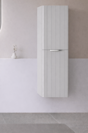 Orka Procıda 40 Cm Mat Kaşmir / Krom Kulplu Banyo Boy Dolabı, 3009343 - 3