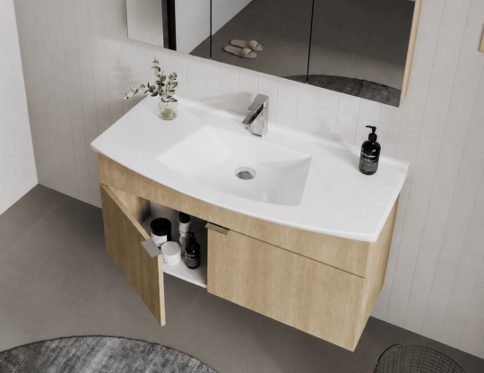 Orka Purus 100 cm, Budva, Banyo Dolabı Alt Modül Ve Lavabo, 5007991 - 5