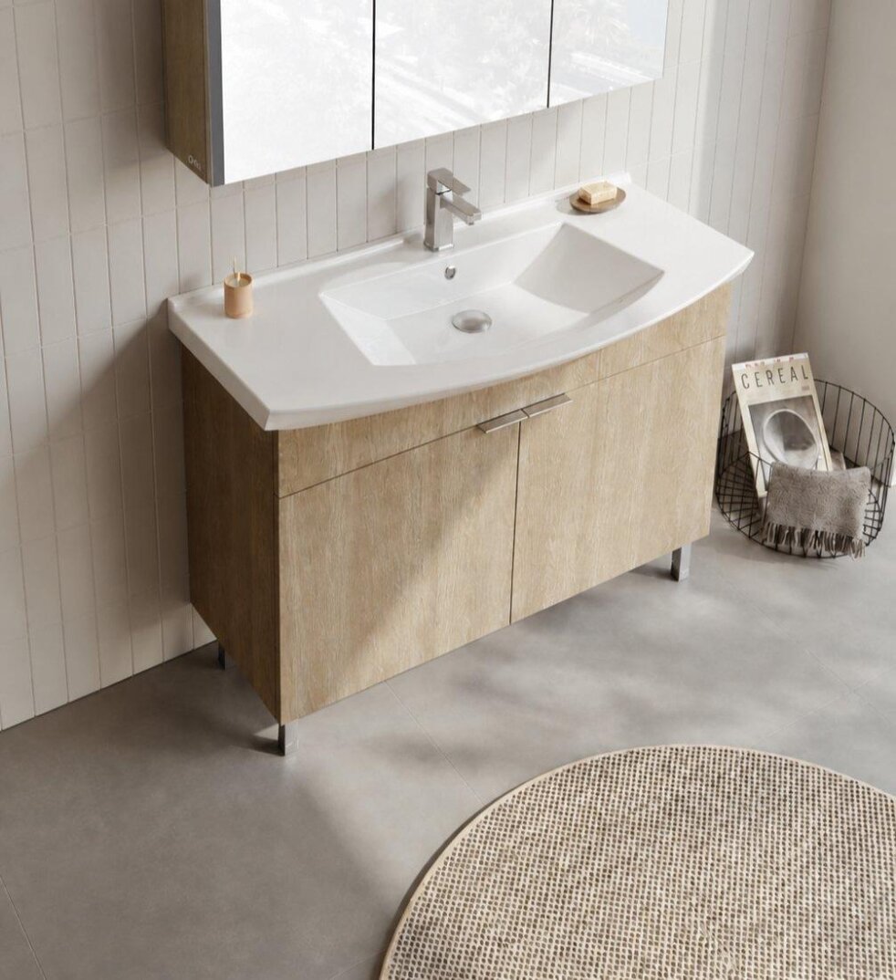 Orka Purus 100 cm, Budva, Banyo Dolabı Alt Modül Ve Lavabo, (Ayaklı), 5008451 - 4