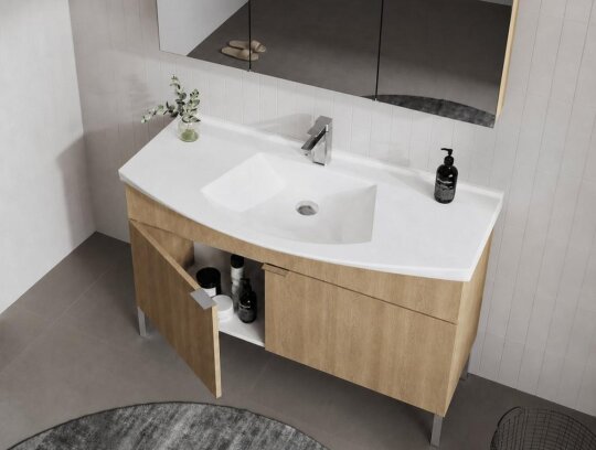 Orka Purus 100 cm, Budva, Banyo Dolabı Alt Modül Ve Lavabo, (Ayaklı), 5008451 - 5
