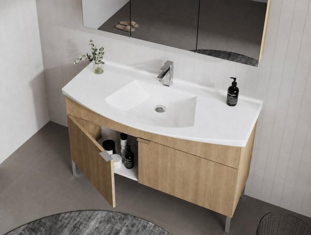 Orka Purus 100 cm, Budva, Banyo Dolabı Alt Modül Ve Lavabo, (Ayaklı), 5008451 - 5