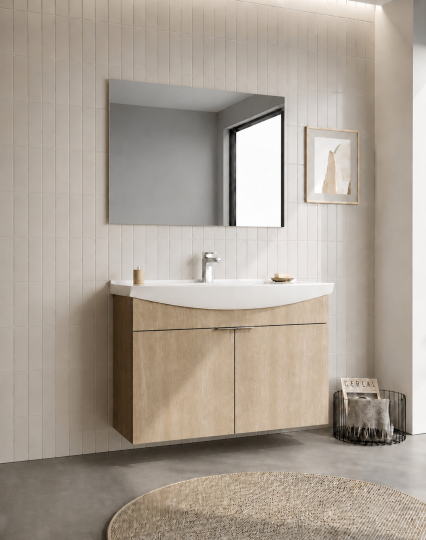 Orka Purus 100 cm ,Budva, Banyo Dolabı Takımı (Asma,Düz Ayna), 5008327 - 3