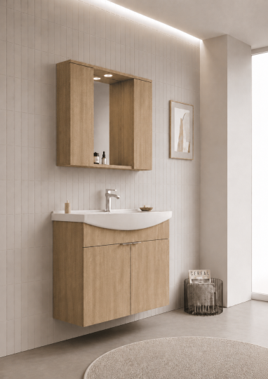 Orka Purus 100 cm ,Budva, Banyo Dolabı Takımı (Asma,Spotlu Ayna), 5007994 - 3