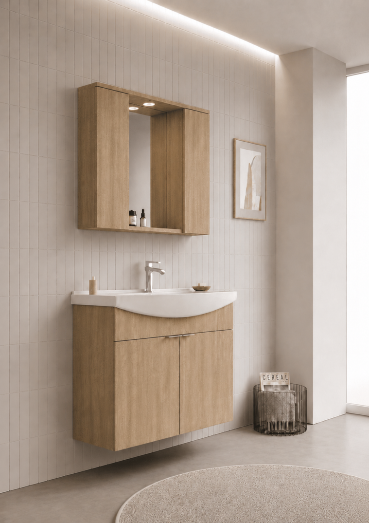 Orka Purus 100 cm ,Budva, Banyo Dolabı Takımı (Asma,Spotlu Ayna), 5007994 - 3