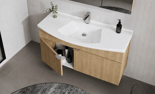 Orka Purus 100 cm ,Budva, Banyo Dolabı Takımı (Asma,Spotlu Ayna), 5007994 - 4