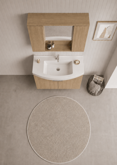 Orka Purus 100 cm ,Budva, Banyo Dolabı Takımı (Asma,Spotlu Ayna), 5007994 - 5
