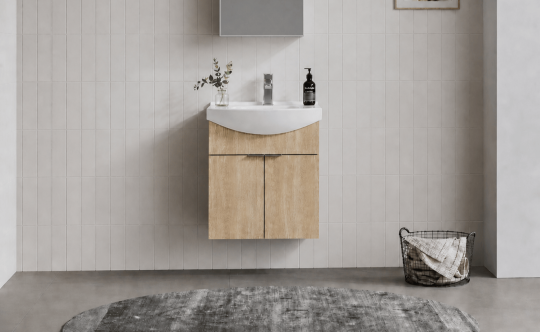 Orka Purus 55 cm, Budva, Banyo Dolabı Alt Modül Ve Lavabo, 5008291 