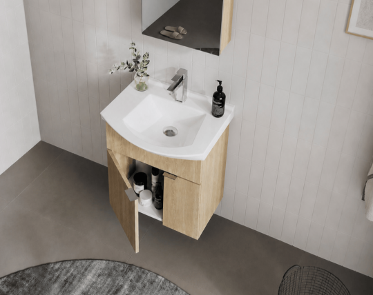Orka Purus 55 cm, Budva, Banyo Dolabı Alt Modül Ve Lavabo, 5008291 - 5
