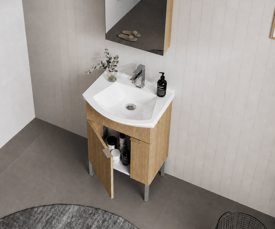 Orka Purus 55 cm, Budva, Banyo Dolabı Alt Modül Ve Lavabo, (Ayaklı), 5008444 - 5