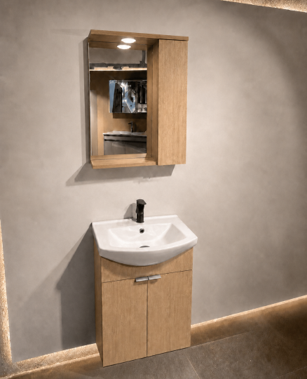Orka Purus 55 cm ,Budva, Banyo Dolabı Takımı (Asma,Spotlu Ayna), 5008286 - 4