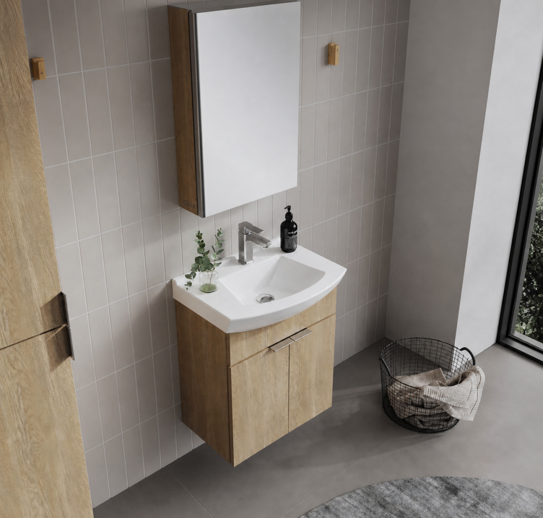 Orka Purus 55 cm ,Budva, Banyo Dolabı Takımı (Dolaplı Ayna), 5008333 - 6