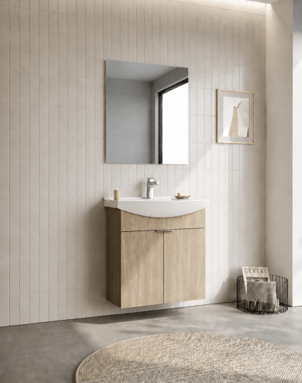 Orka Purus 65 cm ,Budva, Banyo Dolabı Takımı (Asma,Düz Ayna), 5008318 - 3