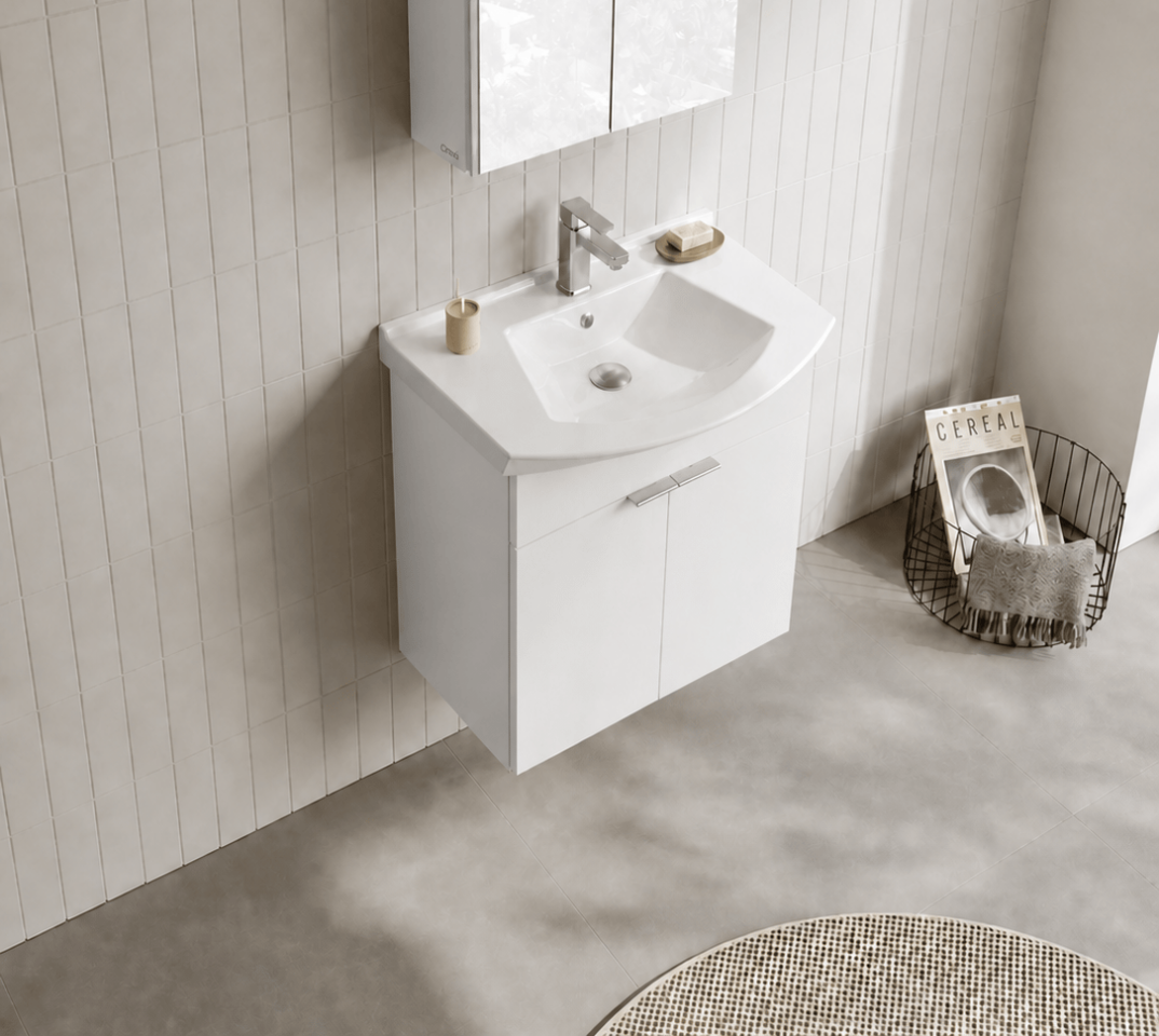 Orka Purus 65 cm, Parlak Beyaz, Banyo Dolabı Alt Modül Ve Lavabo, 5007969 - 4