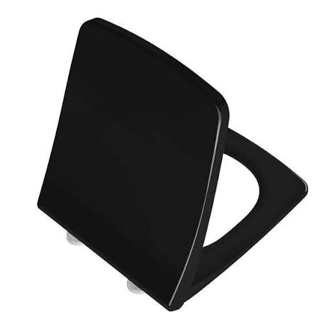 VitrA Metropole Slim Klozet Kapağı, Yavaş Kapanır, Kolay Sökülebilir, Mat Siyah, 122-083R009