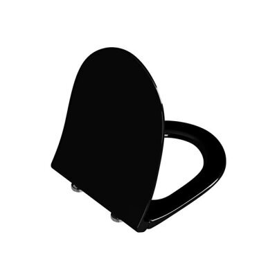 VitrA Sento Slim Klozet Kapağı, Yavaş Kapanır, Kolay Sökülebilir, Siyah, 120-070R009 - 1