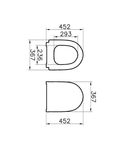 VitrA Sento Slim Klozet Kapağı, Yavaş Kapanır, Siyah, 120-070-009 - 2