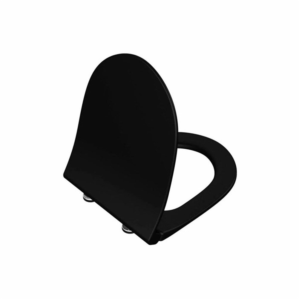 VitrA Metropole Slim Klozet Kapağı, Yavaş Kapanır, Mat Siyah, 122-083-009 - 1
