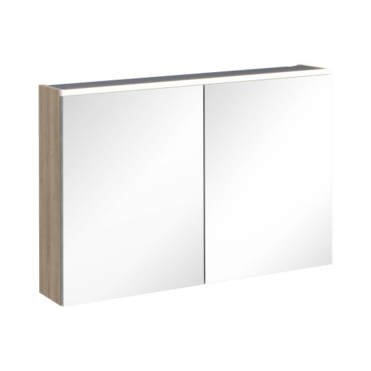VitrA Core Dolaplı Üstten Aydınlatmalı Ayna, 100 cm, Doğal Meşe,67628