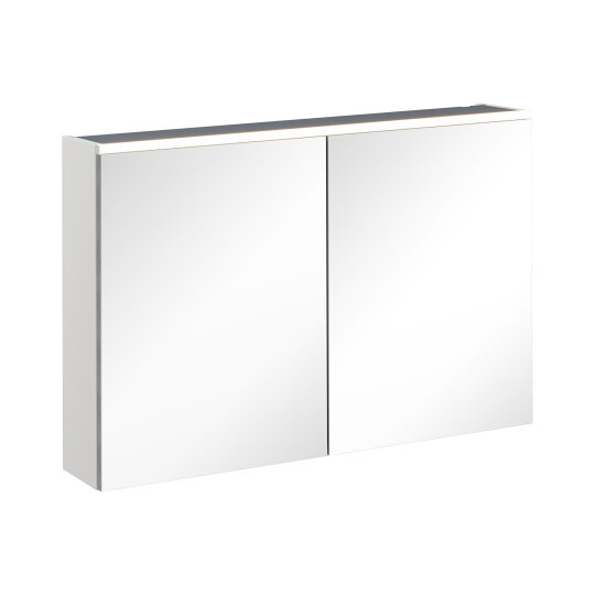 VitrA Core Dolaplı Üstten Aydınlatmalı Ayna, 100 cm, Mat Açık Gri, 67632 - 2