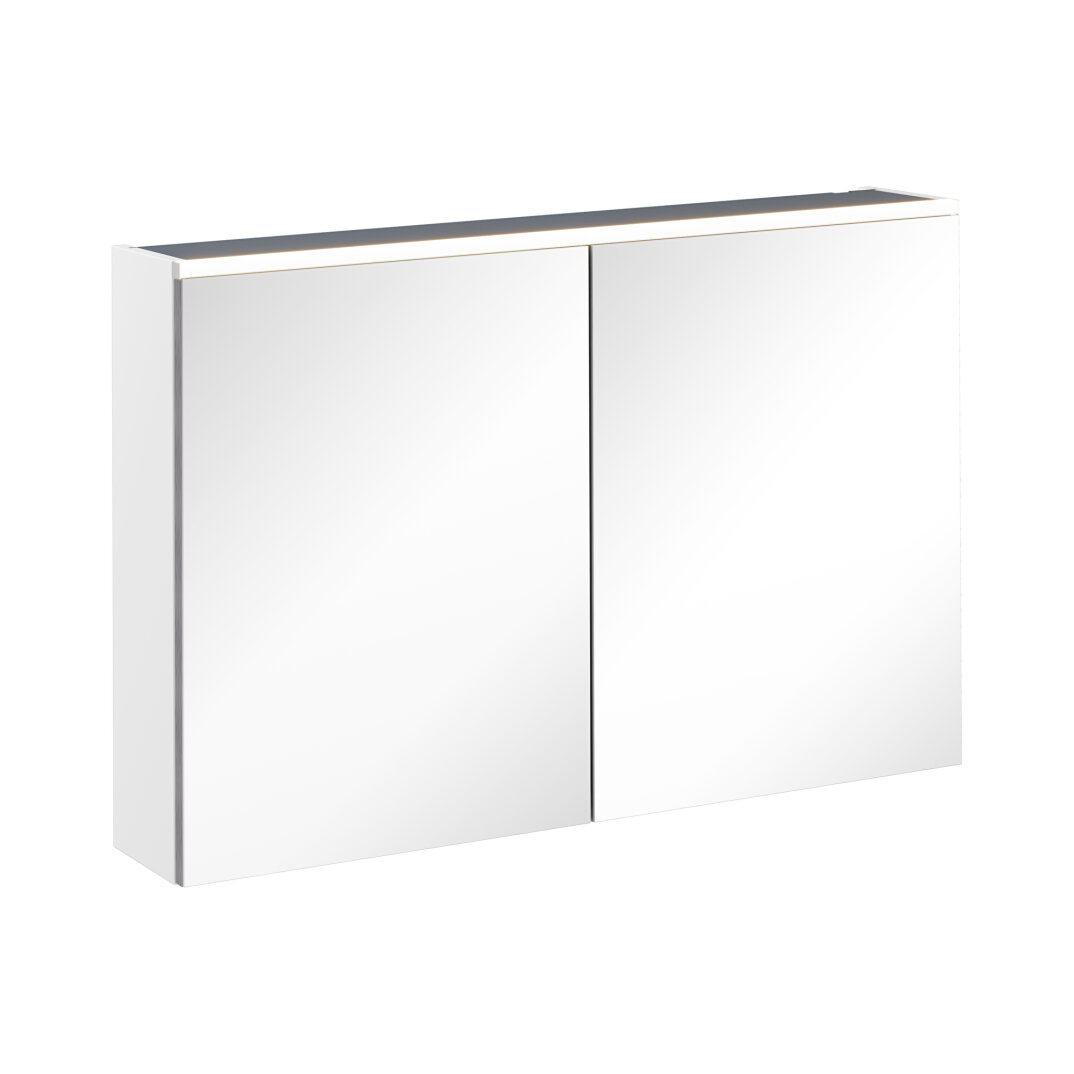 VitrA Core Dolaplı Üstten Aydınlatmalı Ayna, 100 cm, Mat Beyaz,67631 - 2