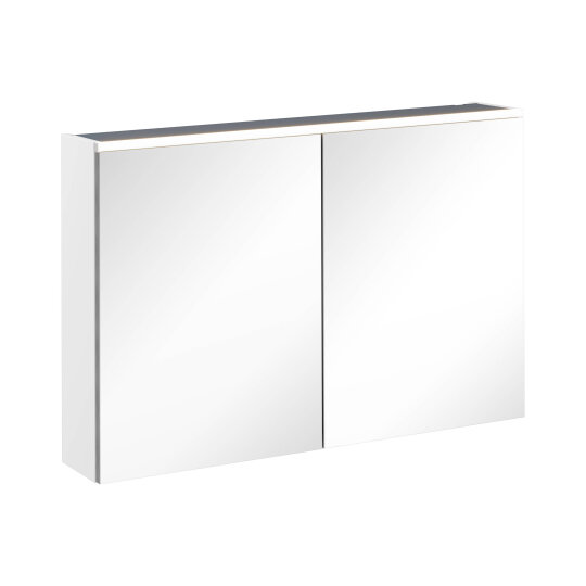 VitrA Core Dolaplı Üstten Aydınlatmalı Ayna, 100 cm, Mat Beyaz,67631