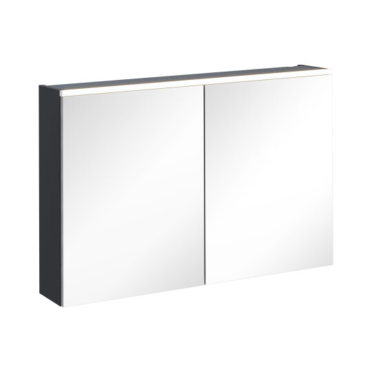 VitrA Core Dolaplı Üstten Aydınlatmalı Ayna, 100 cm, Mat Grafit, 67635 - 2