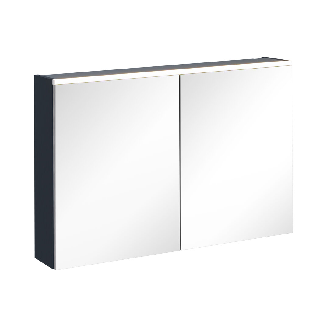 VitrA Core Dolaplı Üstten Aydınlatmalı Ayna, 100 cm, Mat Lacivert,67636 - 2