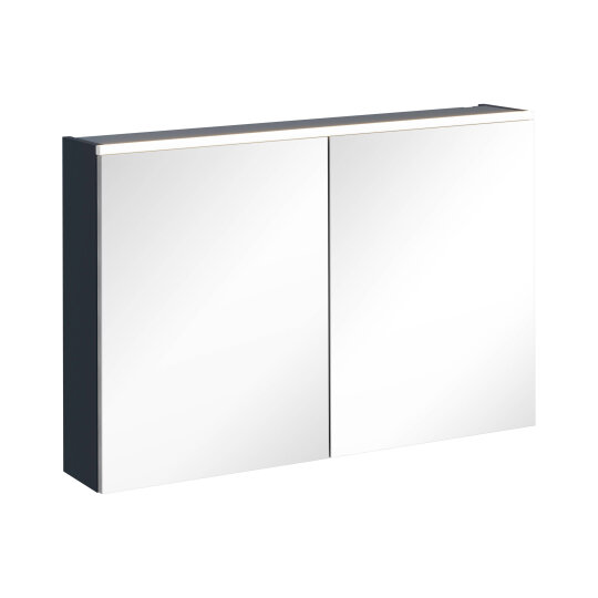 VitrA Core Dolaplı Üstten Aydınlatmalı Ayna, 100 cm, Mat Lacivert,67636