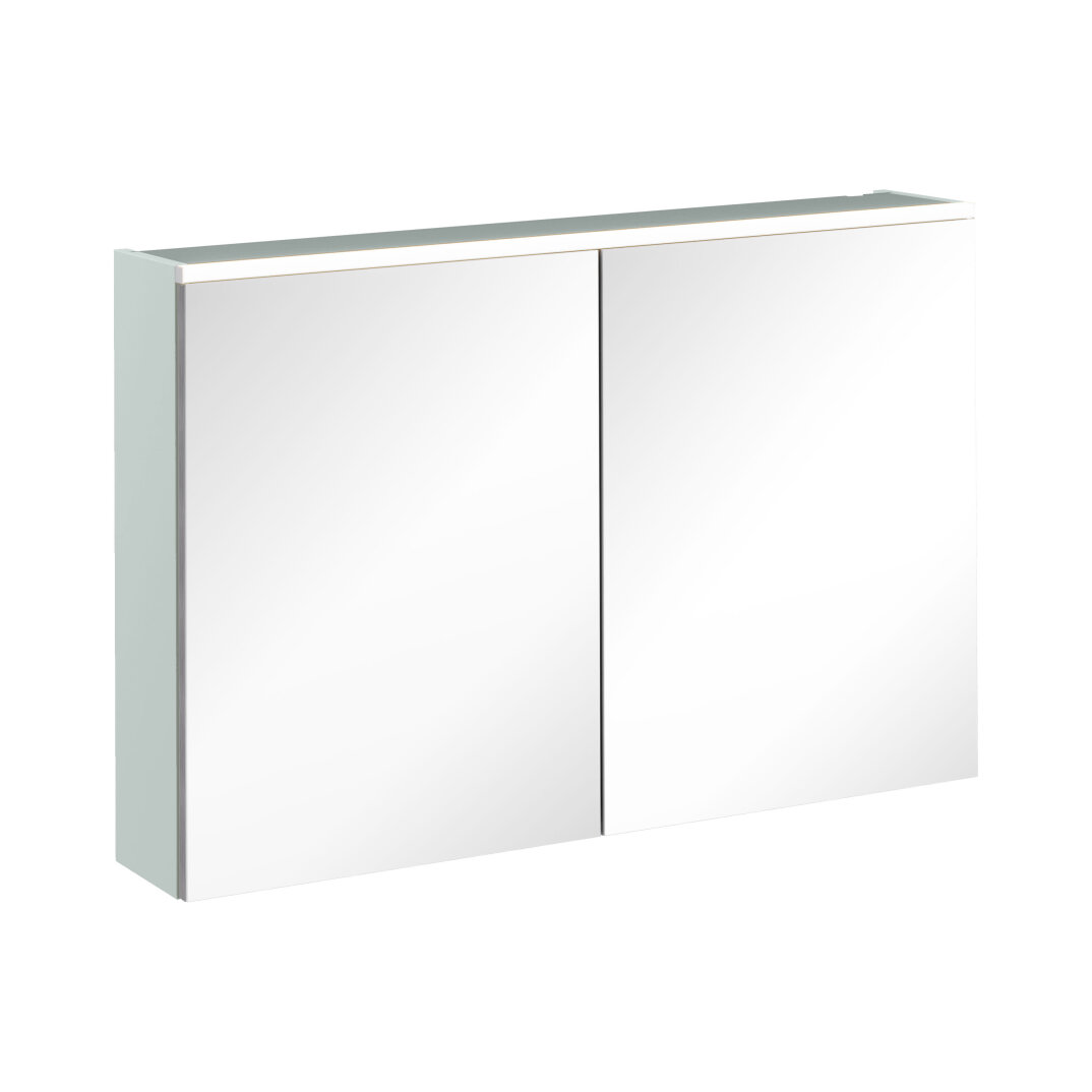 VitrA Core Dolaplı Üstten Aydınlatmalı Ayna, 100 cm, Mat Retro Yeşil,67637 - 1