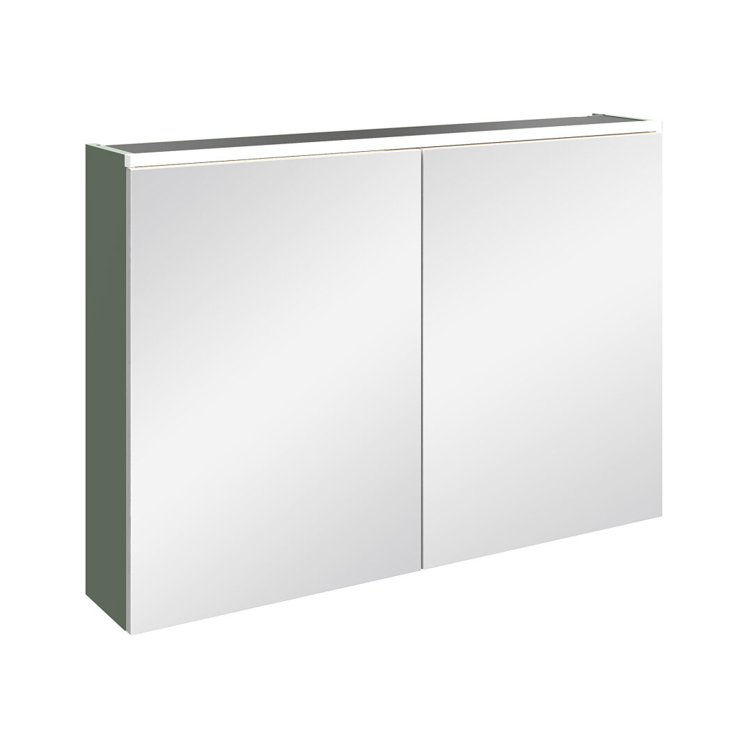 VitrA Core Dolaplı Üstten Aydınlatmalı Ayna, 100 cm, Mat Yeşil, 80517 - 4
