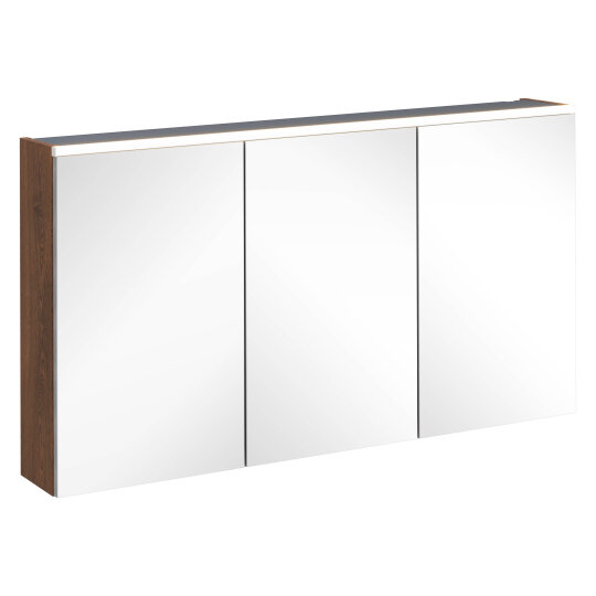 VitrA Core Dolaplı Üstten Aydınlatmalı Ayna, 120 cm, Ceviz, 67651