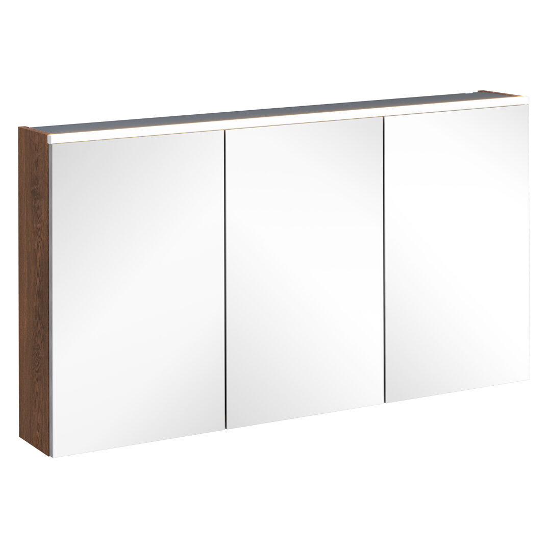 VitrA Core Dolaplı Üstten Aydınlatmalı Ayna, 120 cm, Ceviz, 67651 - 2