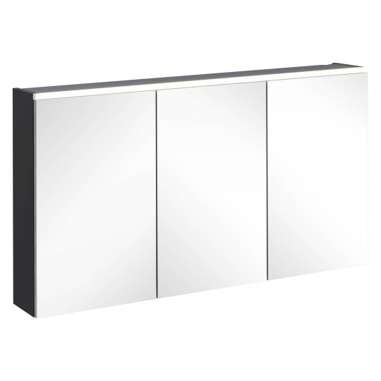 VitrA Core Dolaplı Üstten Aydınlatmalı Ayna, 120 cm, Mat Grafit,67656