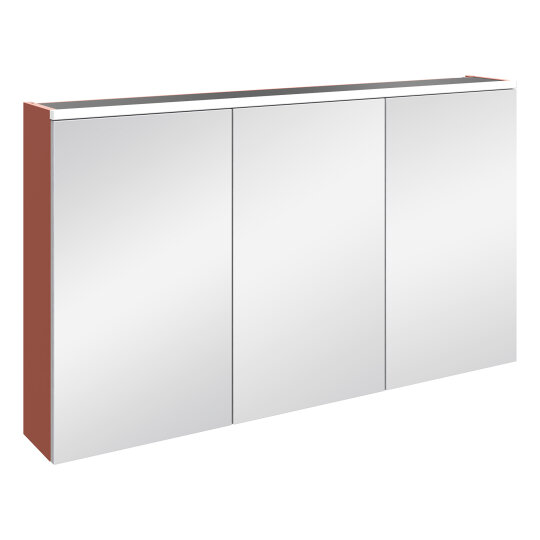 VitrA Core Dolaplı Üstten Aydınlatmalı Ayna, 120 cm, Mat Kırmızı, 80519 - 2