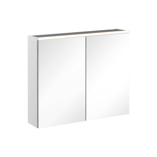 VitrA Core Dolaplı Üstten Aydınlatmalı Ayna, 80 cm, Mat Açık Gri, 67611
