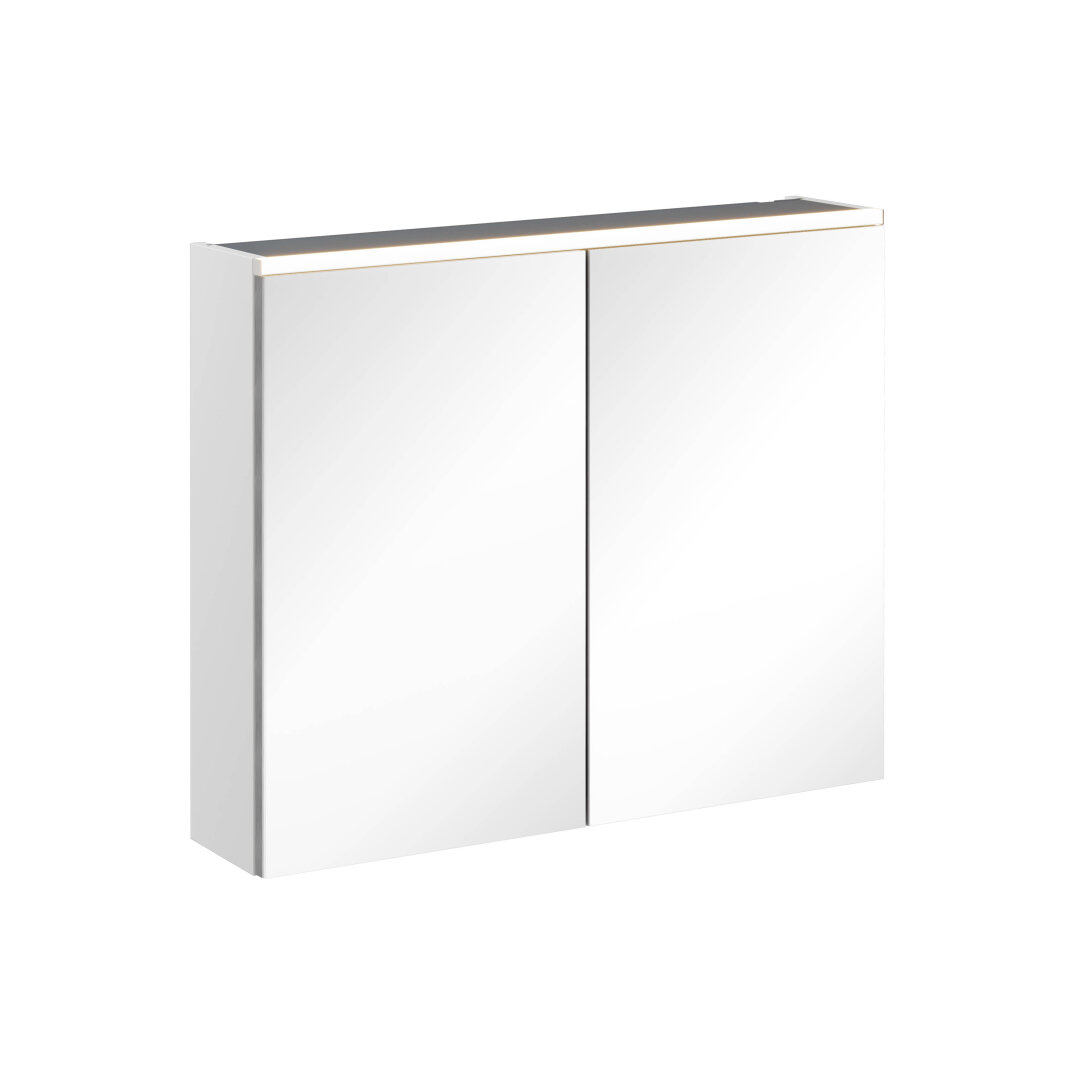 VitrA Core Dolaplı Üstten Aydınlatmalı Ayna, 80 cm, Mat Açık Gri, 67611 - 1