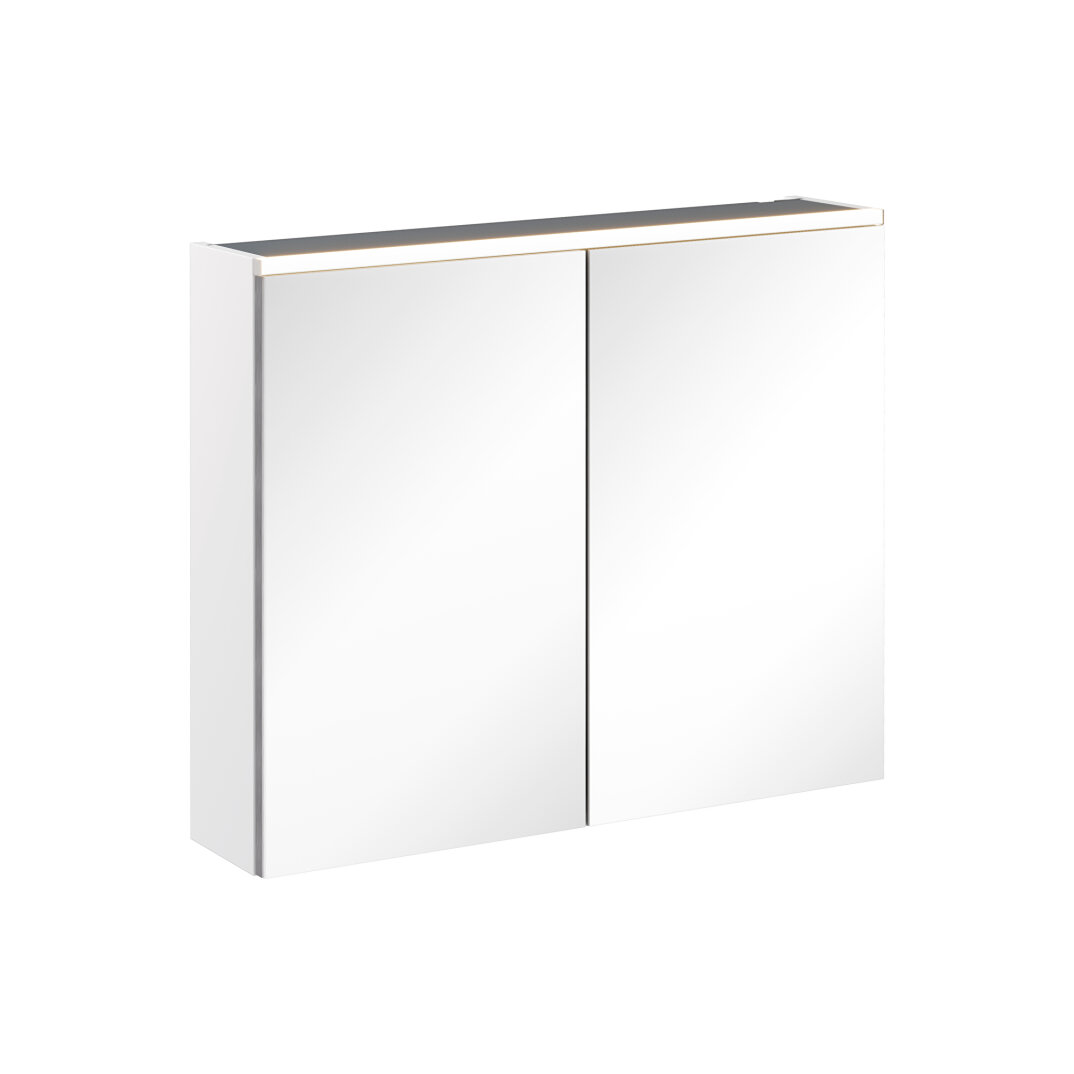 VitrA Core Dolaplı Üstten Aydınlatmalı Ayna, 80 cm, Mat Beyaz,67610 - 4