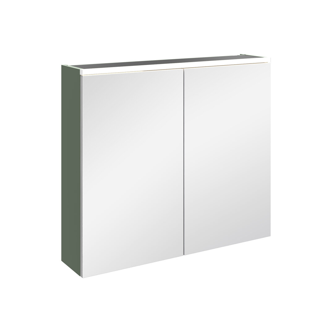 VitrA Core Dolaplı Üstten Aydınlatmalı Ayna, 80 cm, Mat Yeşil, 80514 - 3